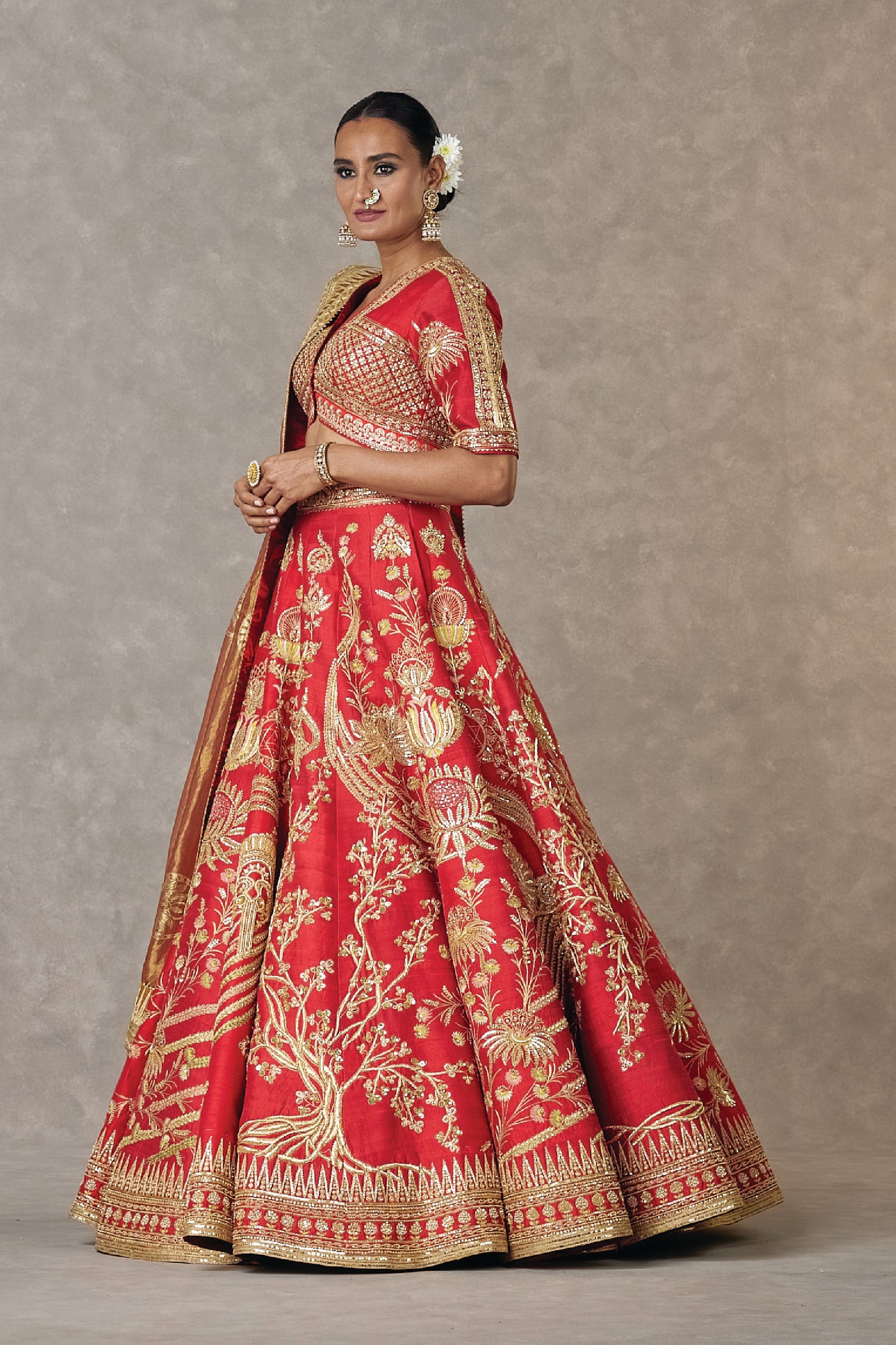 Masaba Bagh-E-Bahar Neelkamal Lehenga indian designer wear online shopping melange singapore