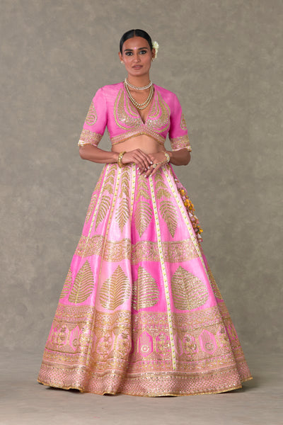 Masaba Barfi Pink Paan Patti Lehenga Set indian designer wear online shopping melange singapore