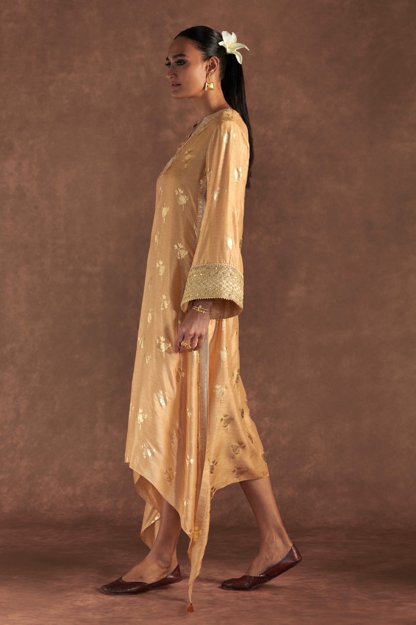 Masaba Beige Irisbud Kaftan Indian designer wear online shopping melange singapore