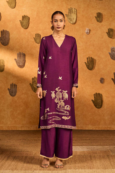 Masaba Berry Still Water Bloom Kurta Set indian designer wear online shopping melange singapore 