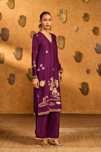 Masaba Berry Still Water Bloom Kurta Set indian designer wear online shopping melange singapore 