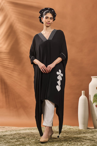 Masaba Black All Fours Tunic Set indian designer wear online shopping melange singapore