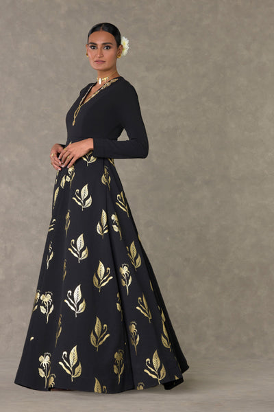 Masaba Black All In Bloom Gown indian designer wear online shopping melange singapore