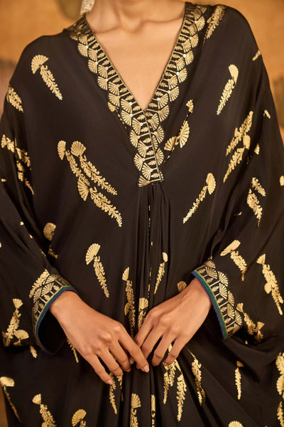 Masaba Black Cherry Vine Kaftan indian designer wear online shopping melange singapore 