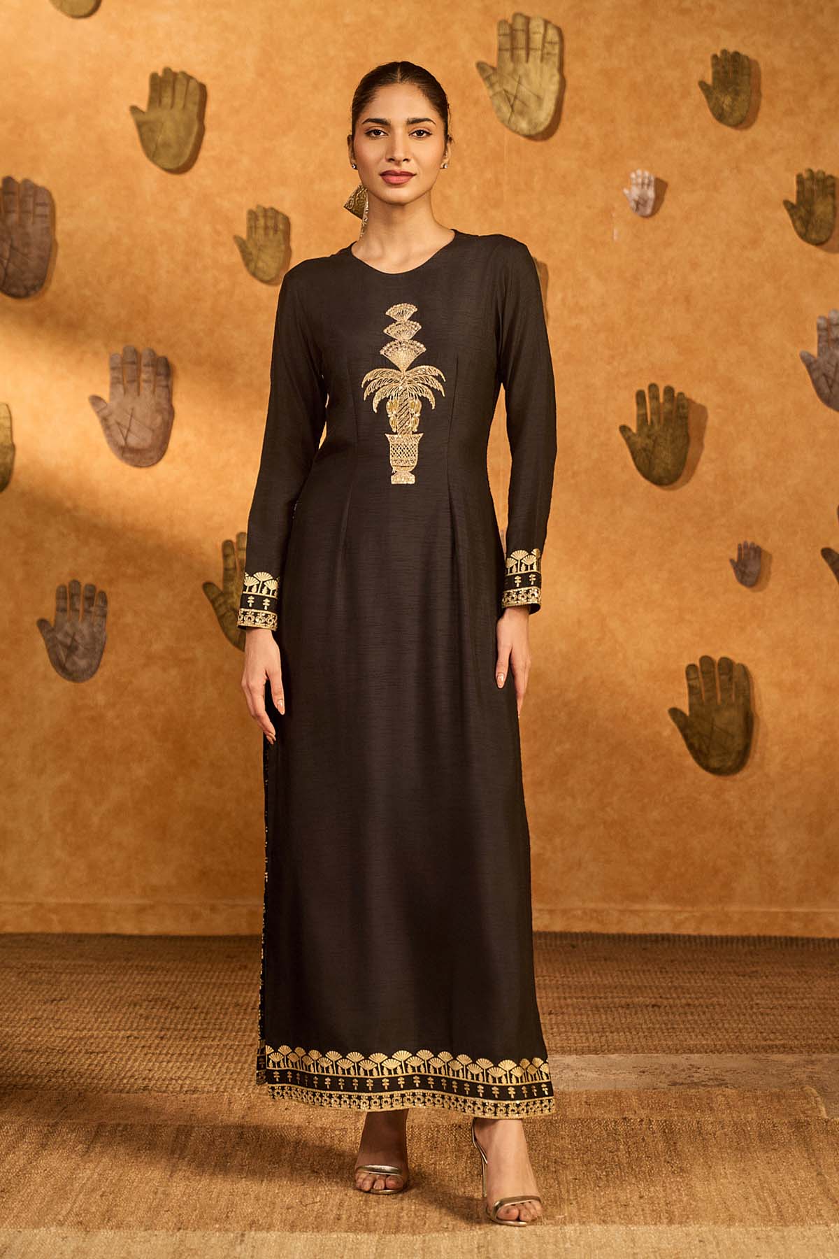 Masaba Black Snowlight Kurta Set indian designer wear online shopping melange singapore 
