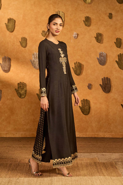 Masaba Black Snowlight Kurta Set indian designer wear online shopping melange singapore 