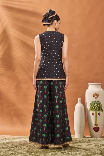 Masaba Black Tree Of Hearts Co-ord Set indian designer wear online shopping melange singapore