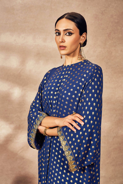 Masaba Blue Palmscape Kaftan indian designer wear online shopping melange singapore