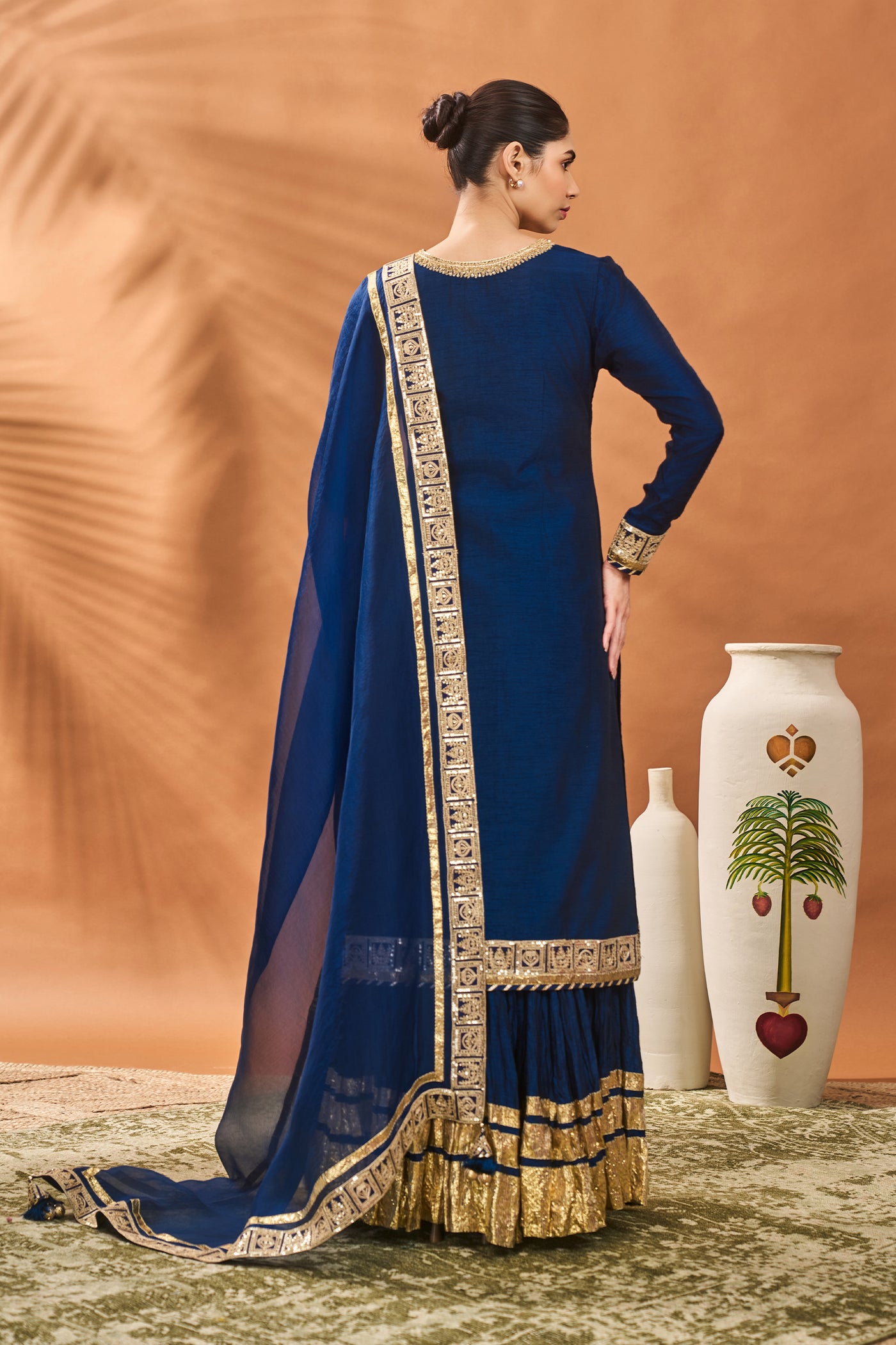 Masaba Blue Pixie Dust Kurta Set indian designer wear online shopping melange singapore
