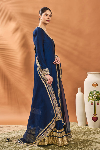 Masaba Blue Pixie Dust Kurta Set indian designer wear online shopping melange singapore
