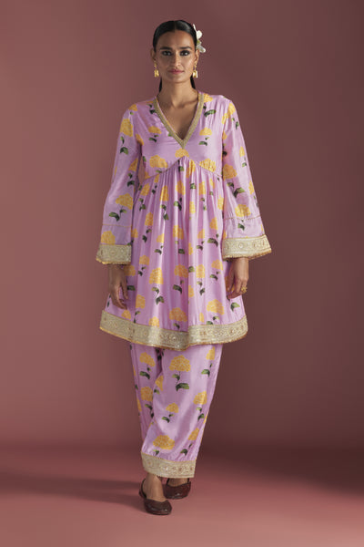 Masaba Blush Honeycomb Salwar Set Indian designer wear online shopping melange singapore