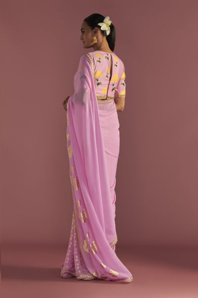 Masaba Blush Springbud Saree Indian designer wear online shopping melange singapore