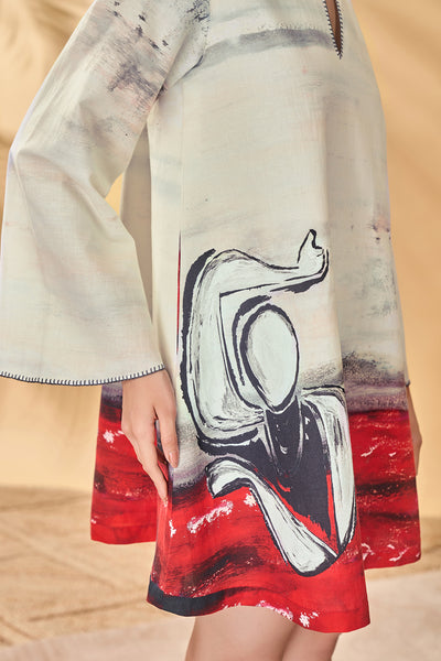 Masaba Dancing Shadows Trapeze Dress indian designer wear online shopping melange singapore