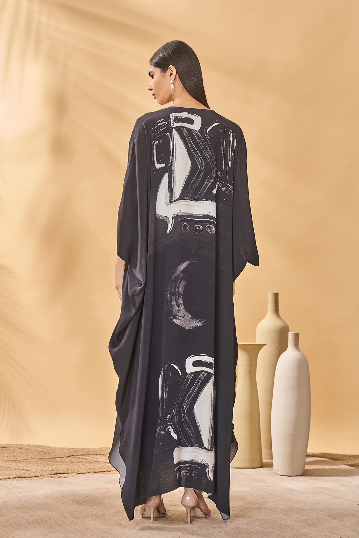 Masaba Dark Noise Kaftan indian designer wear online shopping melange singapore
