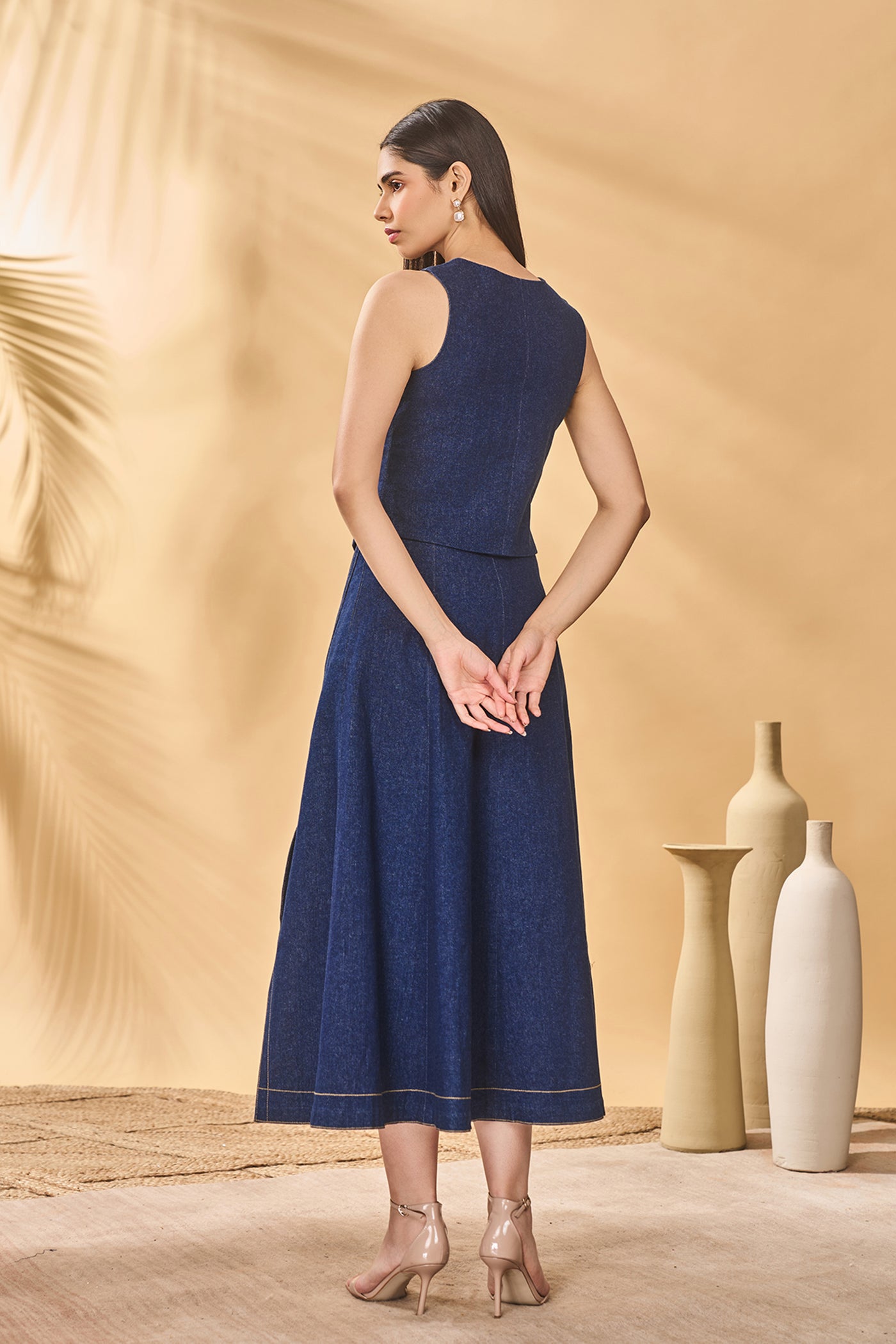 Masaba Denim Skirt indian designer wear online shopping melange singapore