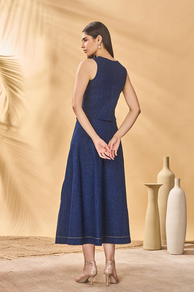 Masaba Denim Skirt indian designer wear online shopping melange singapore