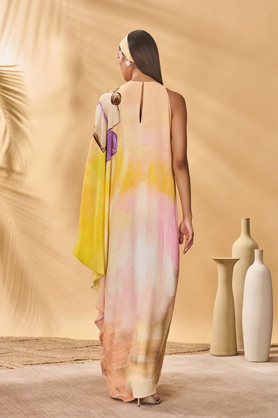 Masaba Glazing Symphony Asymmetrical Kaftan indian designer wear online shopping melange singapore