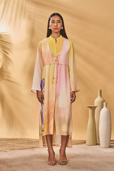 Masaba Glazing Symphony Shirt Dress Set indian designer wear online shopping melange singapore