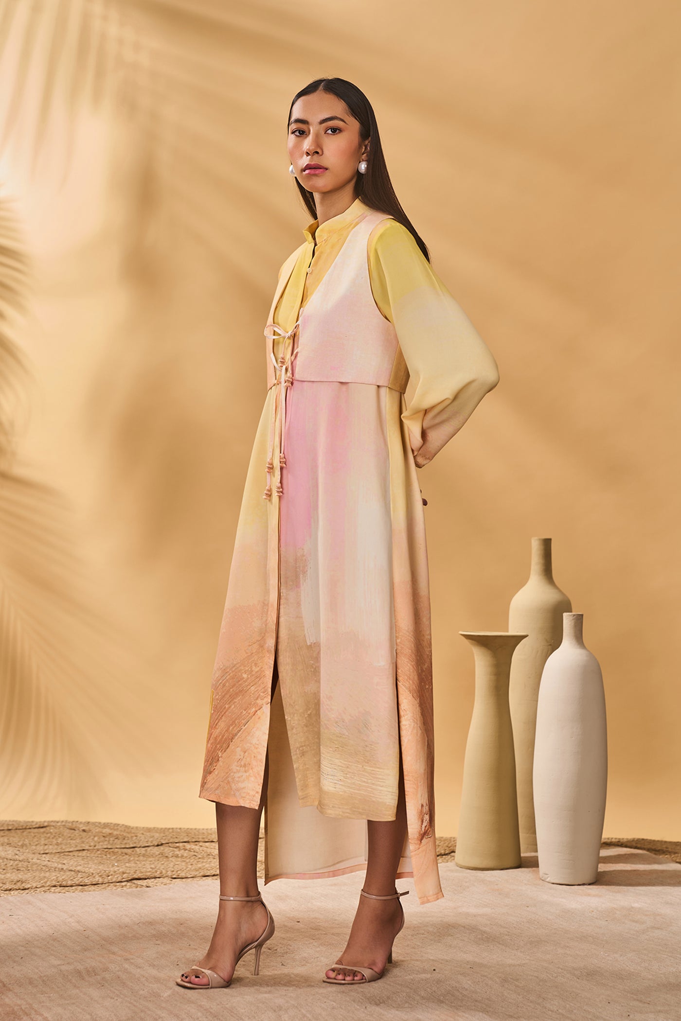 Masaba Glazing Symphony Shirt Dress Set indian designer wear online shopping melange singapore