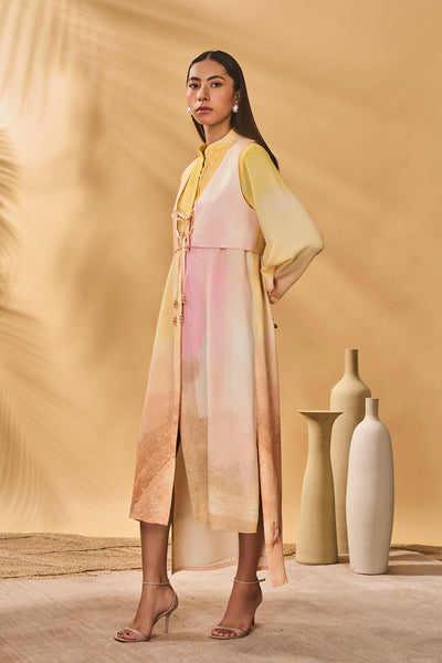 Masaba Glazing Symphony Shirt Dress Set indian designer wear online shopping melange singapore