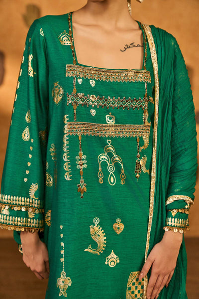 Masaba Green Folkstone Skd indian designer wear online shopping melange singapore 
