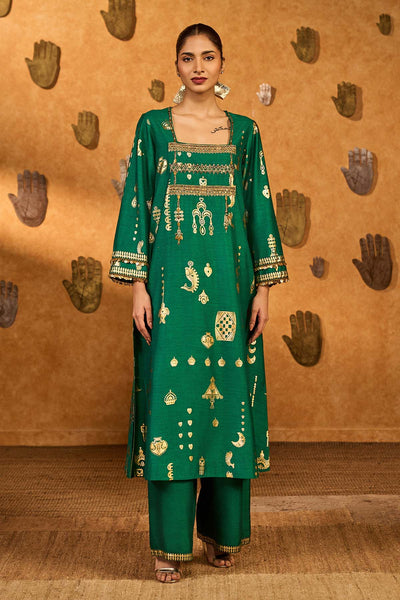 Masaba Green Folkstone Skd indian designer wear online shopping melange singapore 
