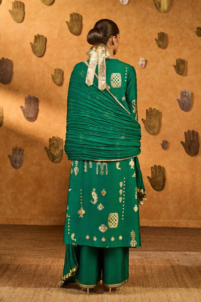 Masaba Green Folkstone Skd Set indian designer wear online shopping melange singapore 