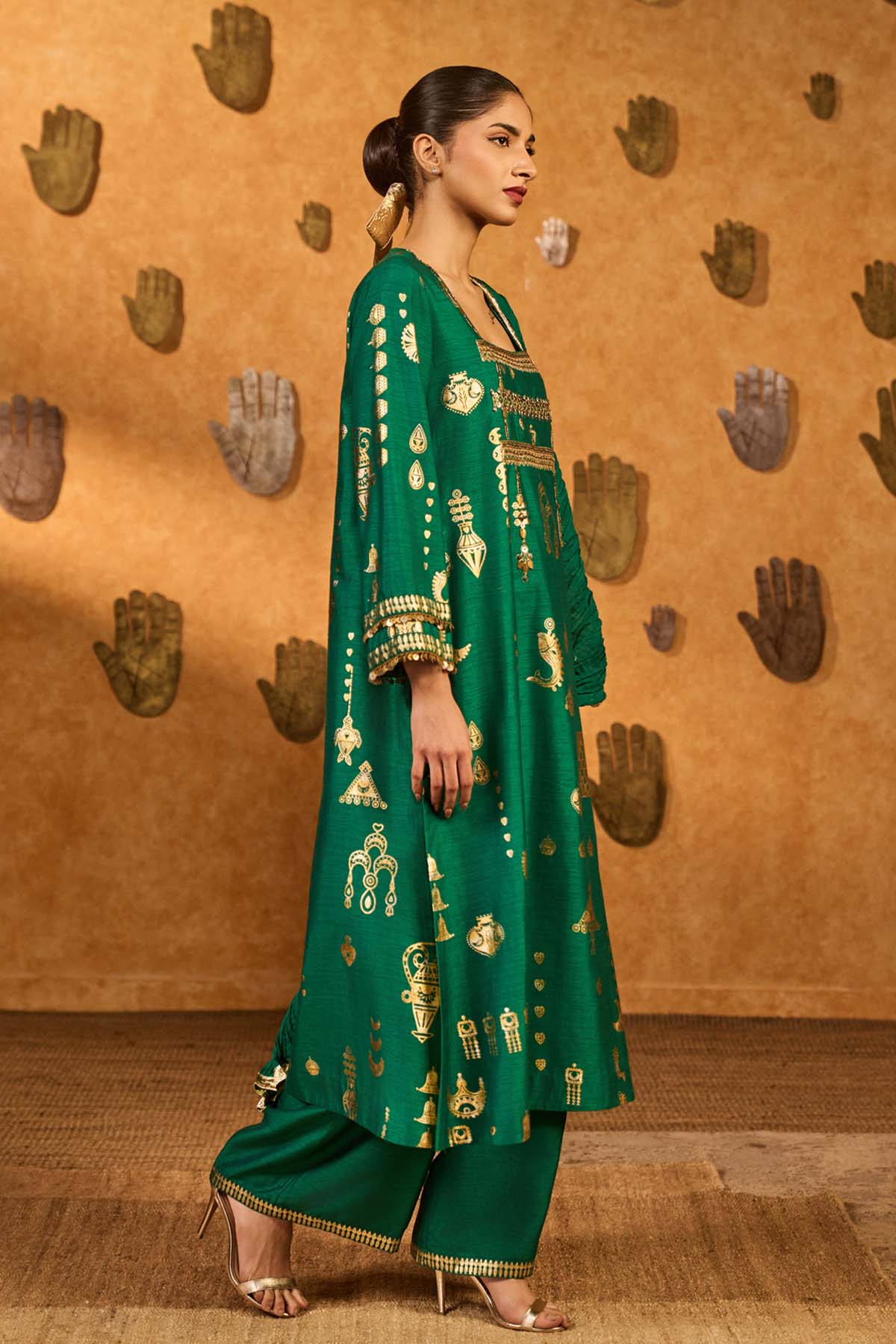 Masaba Green Folkstone Skd indian designer wear online shopping melange singapore 
