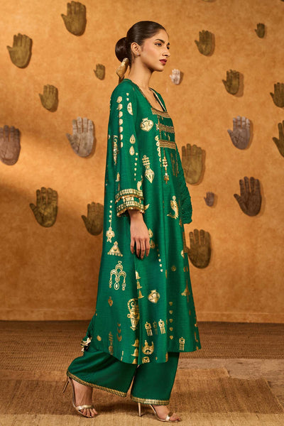 Masaba Green Folkstone Skd indian designer wear online shopping melange singapore 
