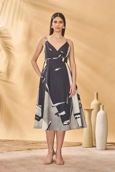 Masaba Hidden Gaze Wrap Dress indian designer wear online shopping melange singapore