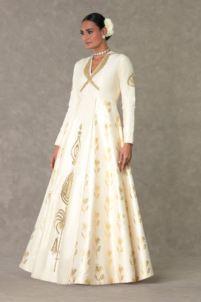 Masaba Ivory All In Bloom Gown indian designer wear online shopping melange singapore