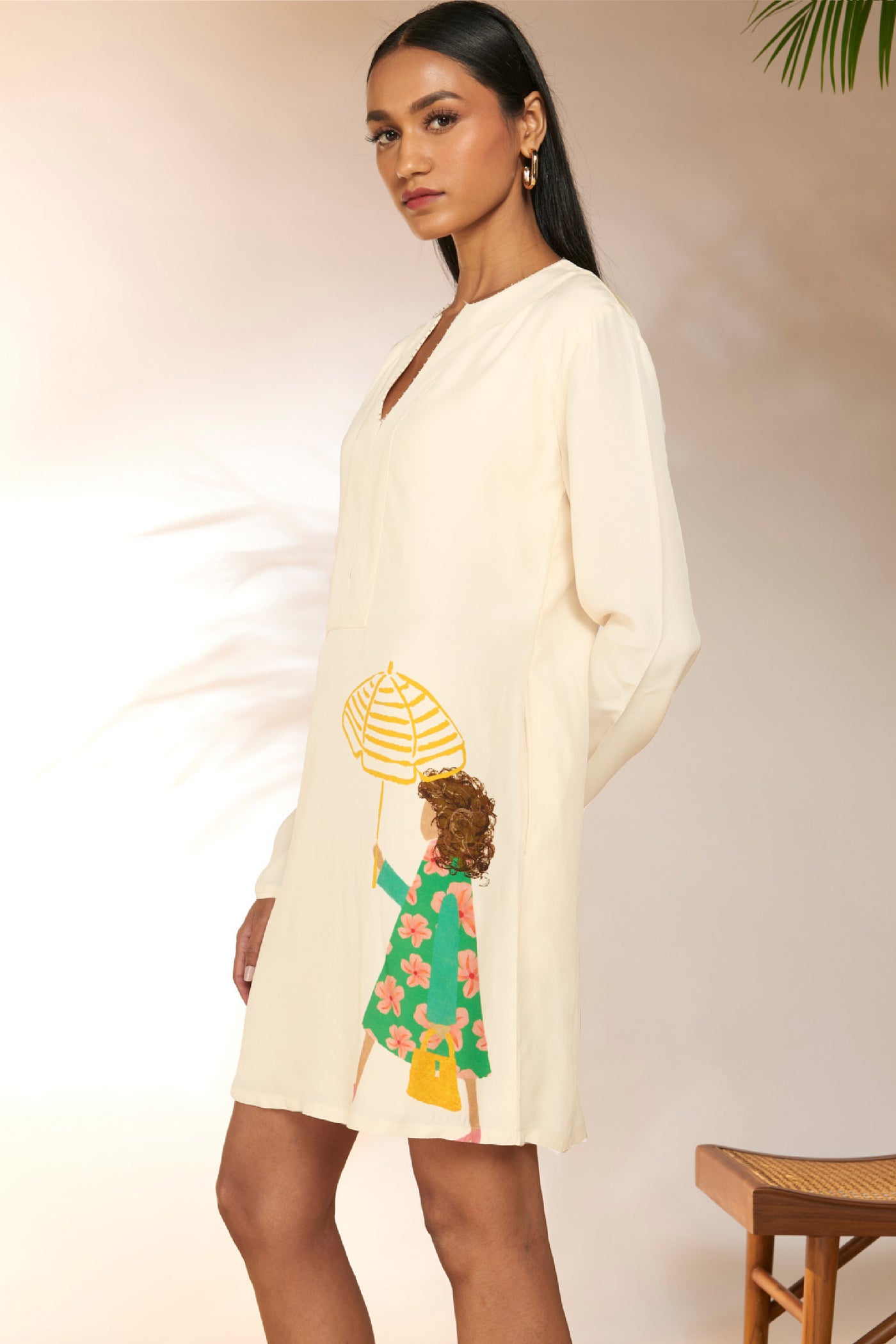 Masaba Ivory Sunny Day Mini Dress indian designer wear online shopping melange singapore