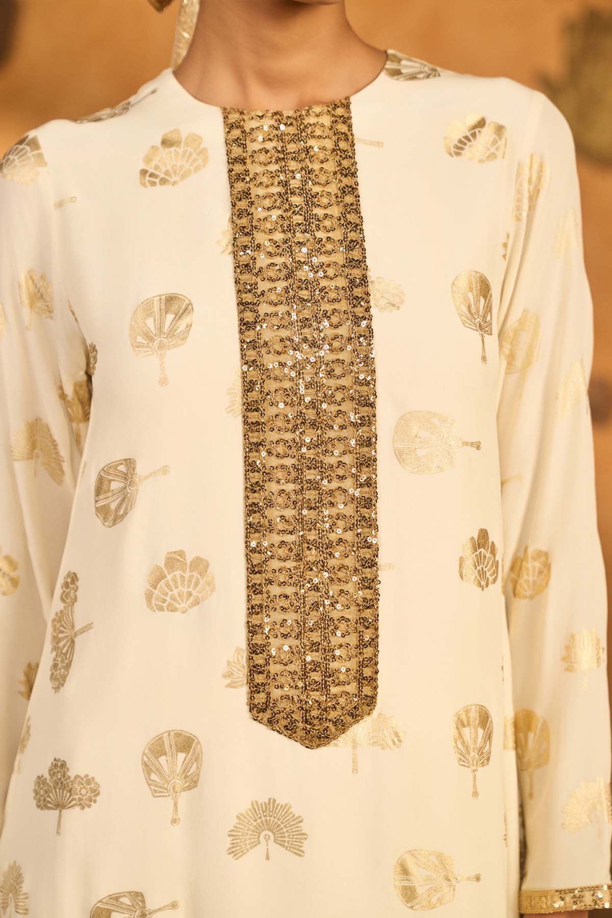 Masaba Ivory Windrose Kurta Set indian designer wear online shopping melange singapore 