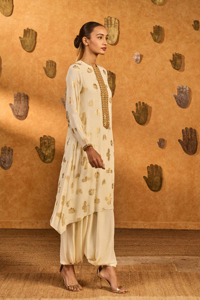 Masaba Ivory Windrose Kurta Set indian designer wear online shopping melange singapore 