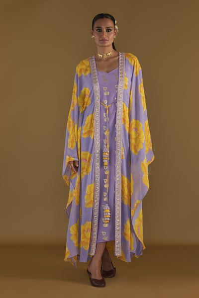 Masaba Lilac Sunshine Mimosa Cover-up Kaftan Indian designer wear online shopping melange singapore