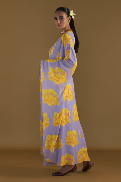 Masaba Lilac Sunshine Mimosa Cover-up Kaftan Indian designer wear online shopping melange singapore