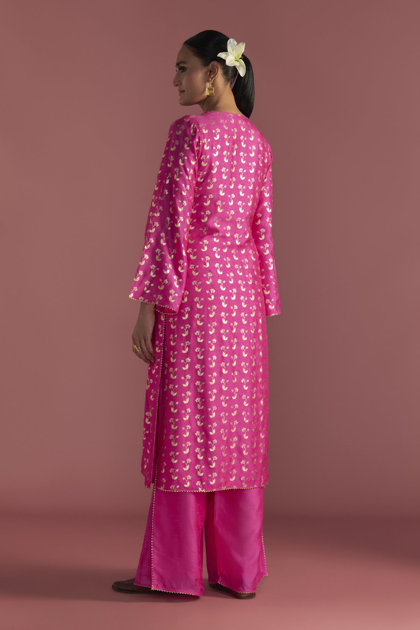 Masaba Magenta Springbud Culotte Set Indian designer wear online shopping melange singapore