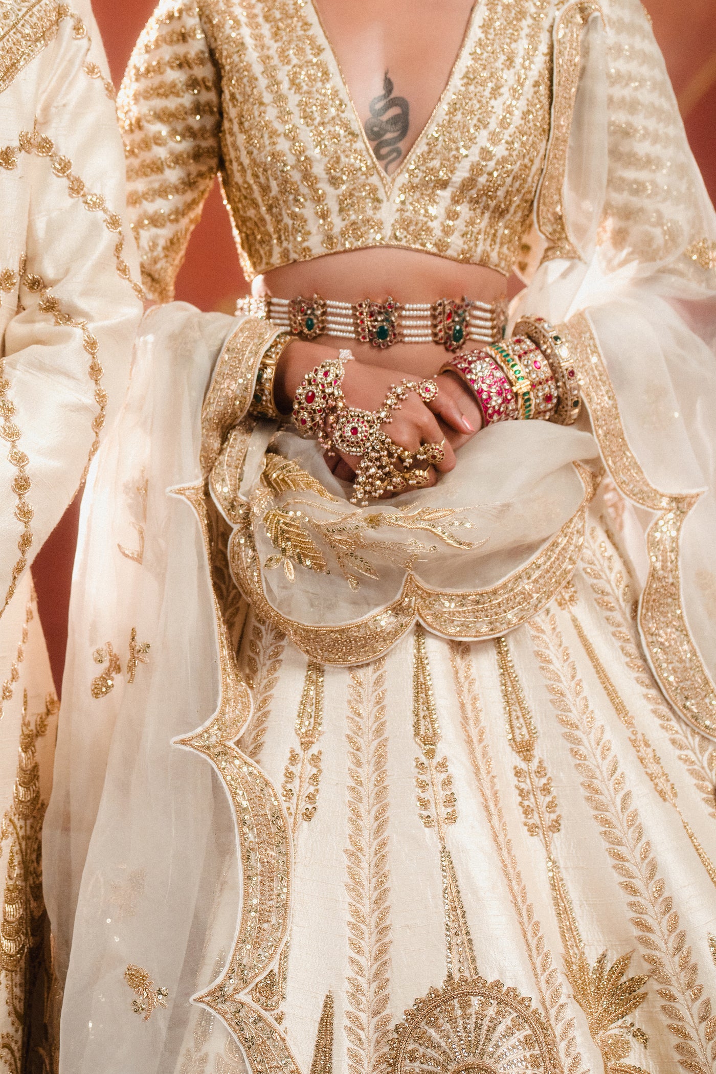 Masaba Malai Barfi Lehenga Set indian designer wear online shopping melange singapore