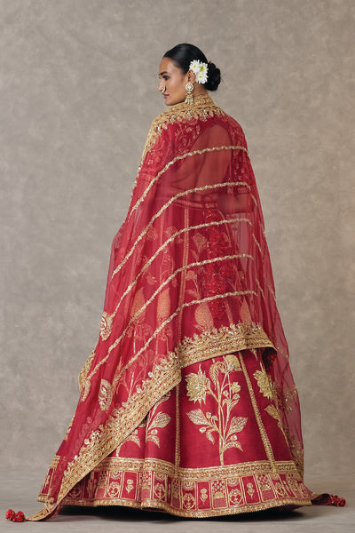 Masaba Maroon 'Anar-Phool' Lehenga Set indian designer wear online shopping melange singapore