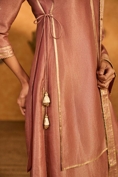 Masaba Mauve Tea Blossom Tissue Skd indian designer wear online shopping melange singapore