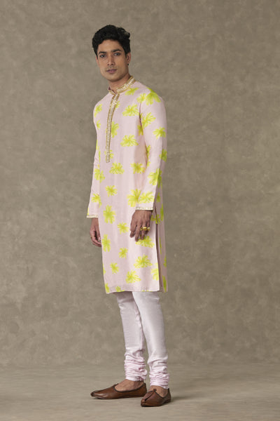Masaba Menswear Baby Pink Parijat Kurta Set indian designer wear online shopping melange singapore
