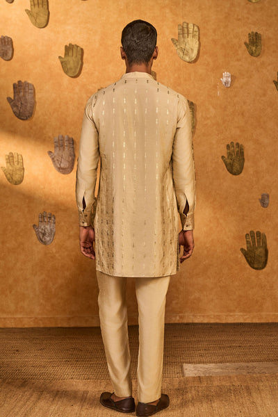 Masaba Menswear Beige Littile Pots Kurta Set indian designer wear online shopping melange singapore 