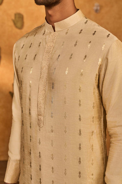 Masaba Menswear Beige Littile Pots Kurta Set indian designer wear online shopping melange singapore 