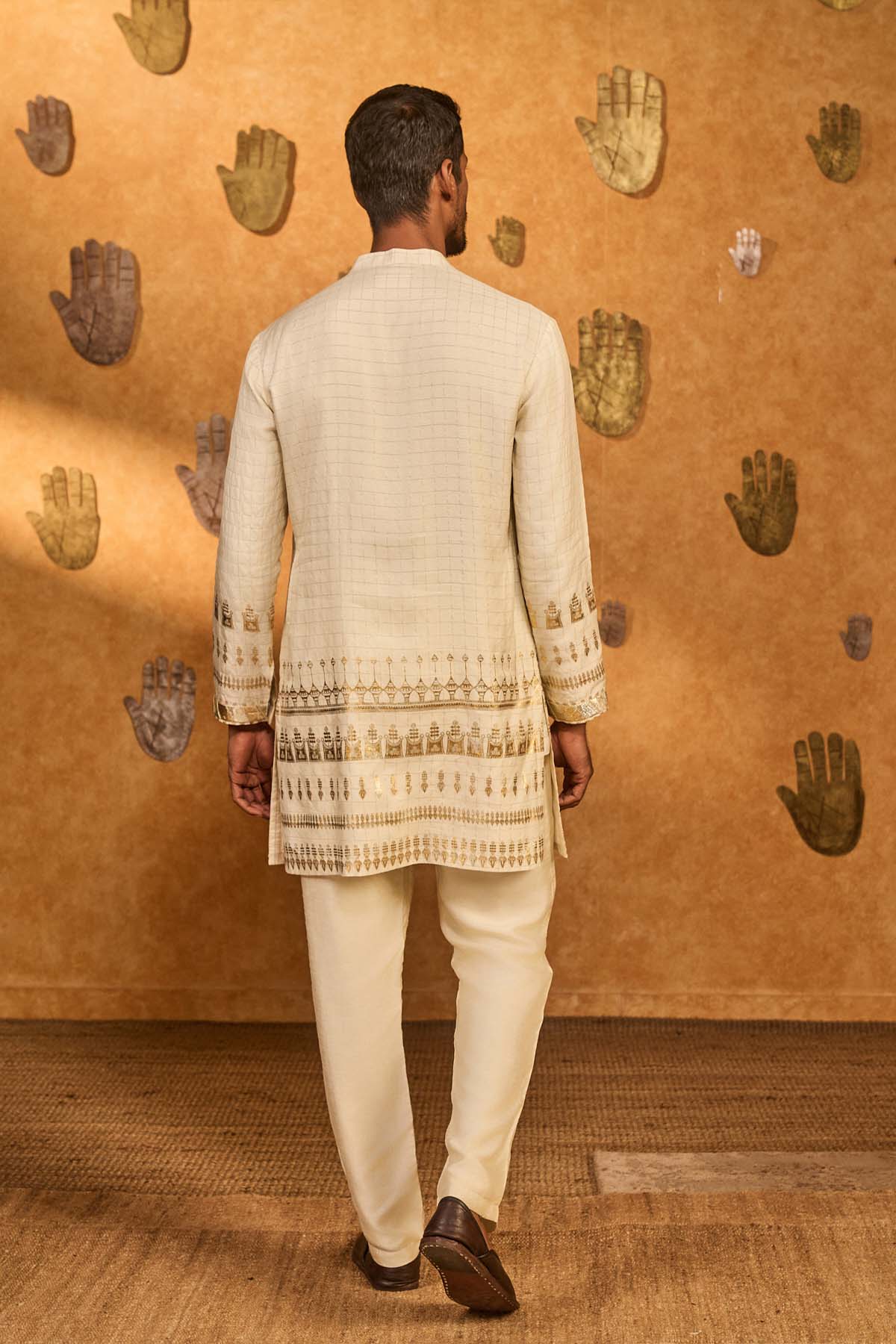 Masaba Menswear Ivory Midas Touch Kurta Set indian designer wear online shopping melange singapore 