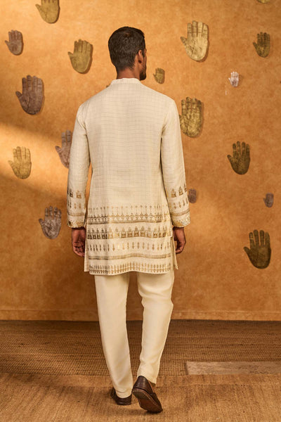 Masaba Menswear Ivory Midas Touch Kurta Set indian designer wear online shopping melange singapore 
