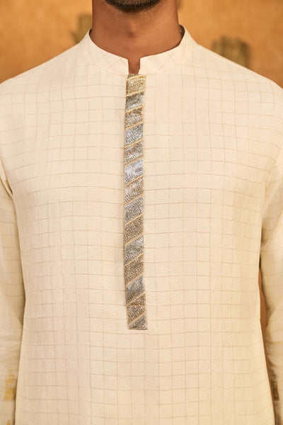 Masaba Menswear Ivory Midas Touch Kurta Set indian designer wear online shopping melange singapore 