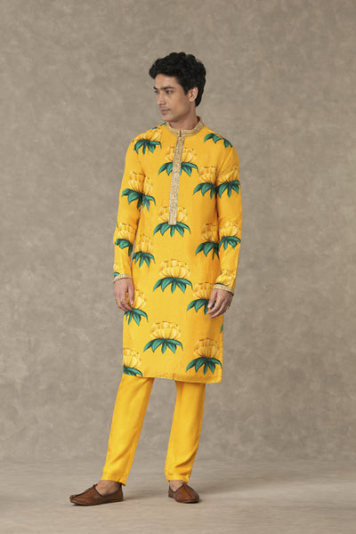 Masaba Menswear Mustard Masakali Kurta indian designer wear online shopping melange singapore