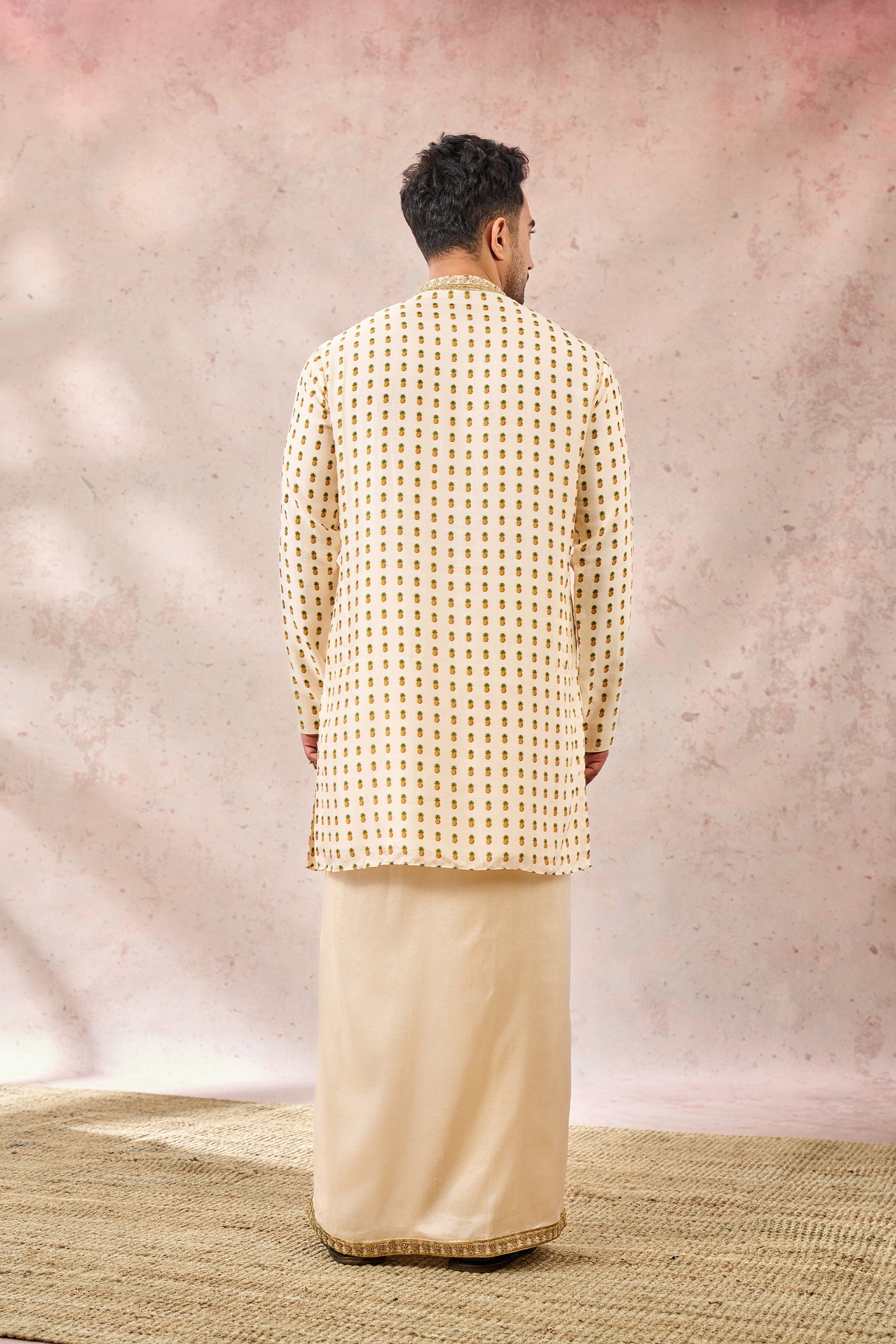 Masaba Menswear The Kalakand Veshti Set indian designer wear online shopping melange singapore