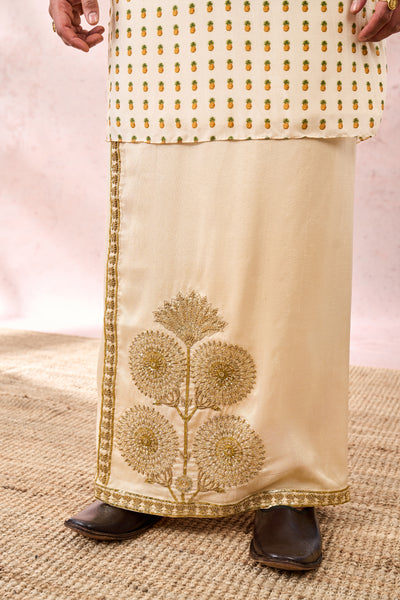 Masaba Menswear The Kalakand Veshti Set indian designer wear online shopping melange singapore