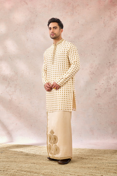 Masaba Menswear The Kalakand Veshti Set indian designer wear online shopping melange singapore
